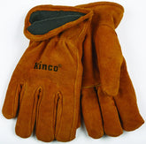 Heatkeep 50RL-M High-Durability Driver Gloves, Men's, M, 5 in L, Keystone Thumb, Easy-On Cuff, Cowhide Leather, Brown